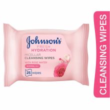 Johnson Rose Water Micellar Cleansing Wipes 25s