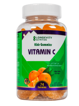 Longevity Kids Gum Vitamin C Slices Orange 74 Gummies
