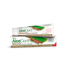 Optima Aloe Dent Miswak Aloe Vera Tea Tree Fluoride Free Toothpaste 100 ml