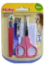 Nuby 4-Piece Pink Nail Care Set For Kids