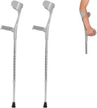 Aluminum Crutches Open for Elbow 2Pcs H0006P