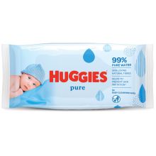 هجيز، مناديل بيور المبللة للأطفال، عبوة من 56 منديلًا، 99% ماء نقي، مصنوعة من ألياف طبيعية مشتقة من النباتات، غير مسببة للحساسية، خالية من الكحول والروائح