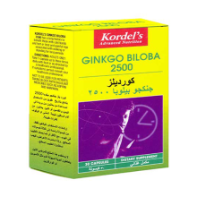 Kordel's Ginkgo Biloba 2500 mg 30 Capsules