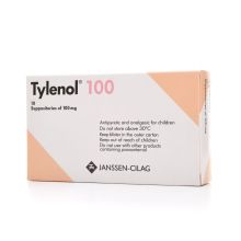 Tylenol 100 mg Suppository 10 Pcs