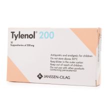 Tylenol 200 mg Suppository 10 Pcs