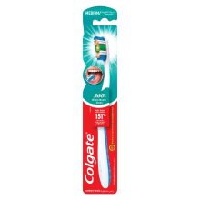 Colgate toothbrush 360 whole mouth clean medium compact head
