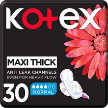 Kotex Maxi Normal With Wings Black 30 Pads