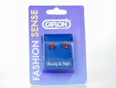 Caflon Earring G/P 2Mm Amethyst 1 Pair