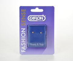 Caflon Fashion Gold Plated 5mm Pink CZ Ear Piercing 1 Pair