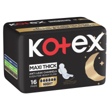 Kotex Maxi thick Night 16 Pads