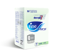 Fine Care Adult Diapers Briefs Size Large 18 Pcs