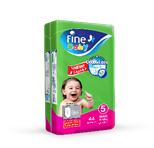 Fine Baby Diapers DoubleLock Size 5 Maxi 3-6kg 44 psc