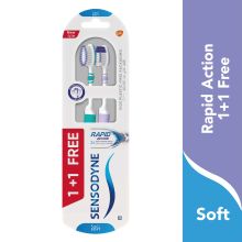 Sensodyne Rapid Action Soft Tooth Brush 1+1 Free