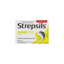 Strepsils Lemon Sugar Free 36 Lozenges