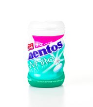 Mentos White S free Gum BTTL-Spearmint-Strw Bery 8/6/72pcs )
