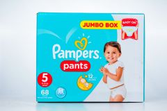Pampers Pants, Size 5, Junior, 12-18 kg, Jumbo Box, 68 Diapers