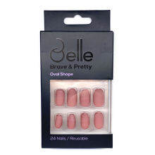 Belle Press On Nails - (Zahr) Matte Dusty Pink