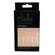 Belle Press On Nails-(sand )Matte Apricot