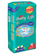 Baby Life Improved Xlarge +18 Kg 32 Diapers