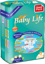 Baby Life Giant Pack XXl +18 kg 46 Diapers