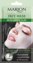 ماريون ماسك تقشير الوجه بالطين الأخضر -للبشرة الدهنية قطعة و