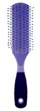 Intervion Hair Brush with Violet Rubber Handle