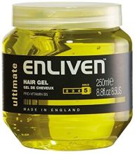 Enliven Men Hair Gel Ultimate Yellow 250ml