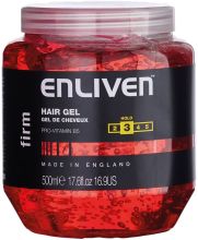Enliven Men Hair Gel Firm Red 500ml