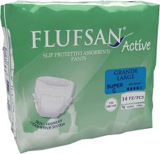 FLUFSAN- ACTIVE Adult pants Large 14 Pcs 100-140cm