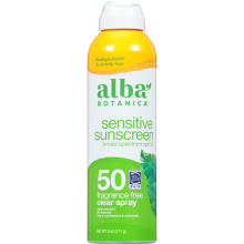 Alba Botanica Sensitive Sun Screen Frag Free Spray 50SPF 171g