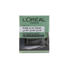Loreal Paris Pure Clay Mask - Charcoal, Detoxifies and Clarifies 50 ml
