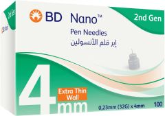 Bd Nano Pen Needles 2Nd Gen 4mm