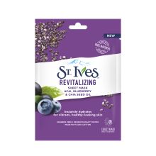 St. Ives Rev Sheet Mask Acai,Blueberry & Chia Seed Oil