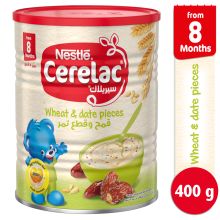 Nestle cerelac infant cereals with iron+ wheat & date pieces 400g