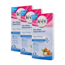 Veet Wax Strips Sensitive Skin 20 Strips 2+1 Free