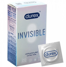 Durex Invisible Condoms 20 Pcs