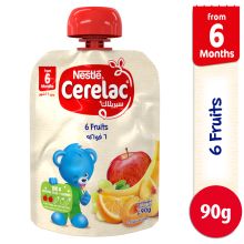 Nestle CERELAC 6 Fruits Puree Pouch 90g