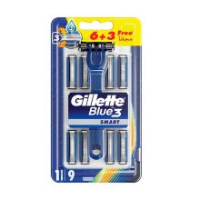 Gillette Blue3 Smart Razor 1 Handle 9 Cartridges 891