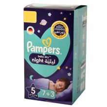 Pampers Night 5 - 7+3 Diapers 5494