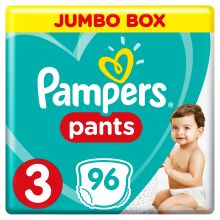 Pampers Pants, Size 3, Midi, 6-11 kg, Jumbo Box, 96 Diapers