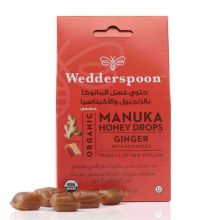 Wedderspoon Manuka Honey Drops Ginger 120gm 2485