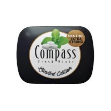 Compass Sugar Free Menthol Extra Strong Candy Mint 50 Pieces 14 gm