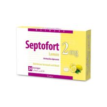 Septofort Lemon 2 Mg Lozenges 24 Pcs