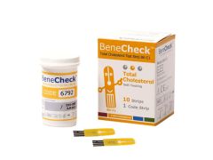 BeneCheck Total Cholesterol Test Strip 10 Pcs