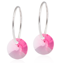 Blomdahl Earrings Round Rose NT