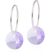 Blomdahl Earrings Round Violet NT