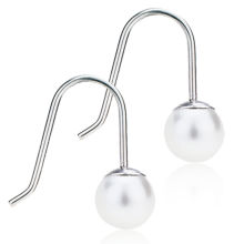 Blomdahl Earrings Pearl Mint Pendant White NT