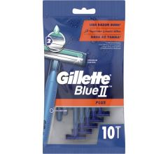 Gillette Blue II Plus Menâ€™s Disposable Razors, 10 Pack