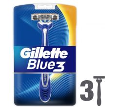 Gillette Blue3 Menâ€™s Disposable Razors, 3 count