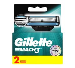 Gillette Mach3 Razor Blade Refills, 2 count